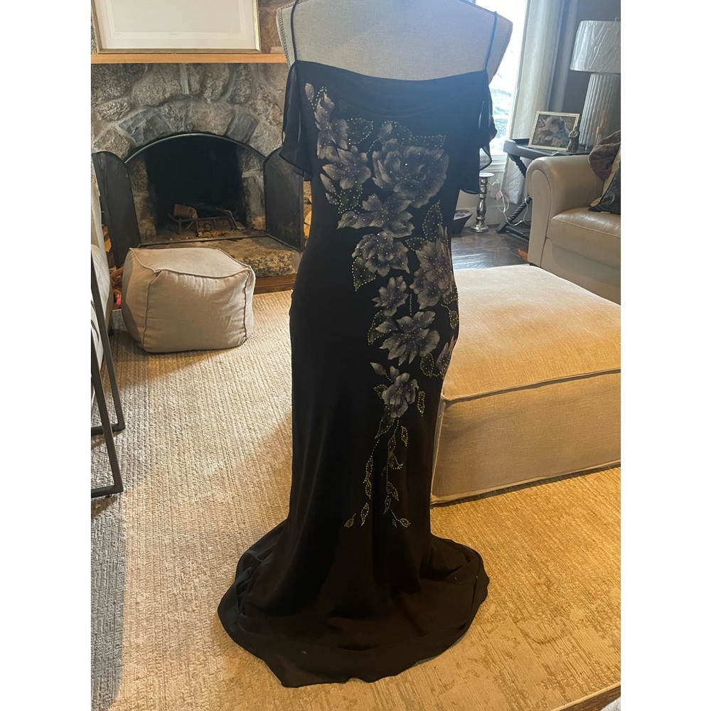 Elegant evening gown from a boutique In Paris